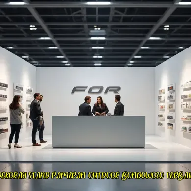 dekorasi stand pameran outdoor bondowoso terbaik